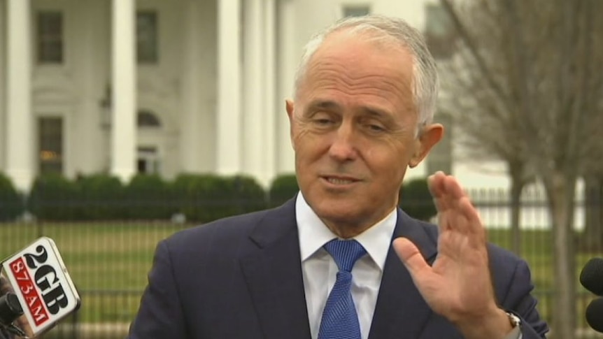 Prime Minister Malcolm Turnbull responds to questions about Barnaby Joyce from Washington