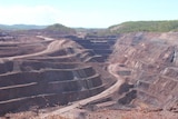 A picture of the open-cut mine pit
