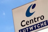 A Centro sign sits above Lutwyche Shopping Centre