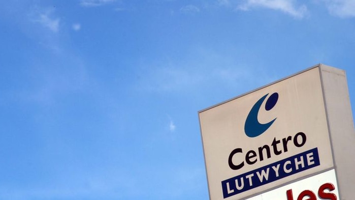 A Centro sign sits above Lutwyche Shopping Centre