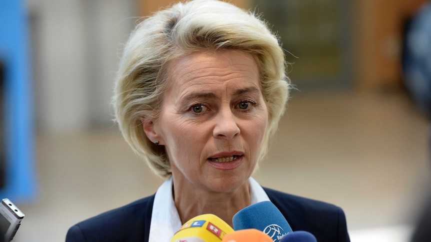 Germany's defence minister Ursula von der Leyen