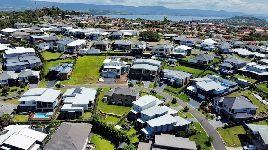 Housing in the south Wollongong suburb of Shell Cove.