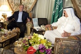 George W Bush meets Saudi Arabia's King Abdullah