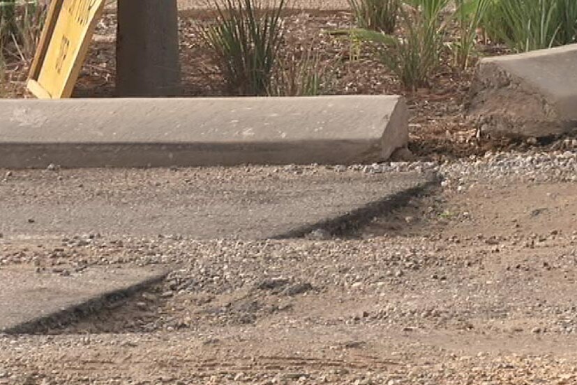 Carnarvon damaged road