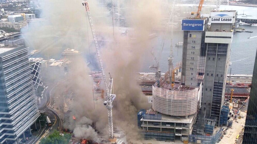 Barangaroo fire