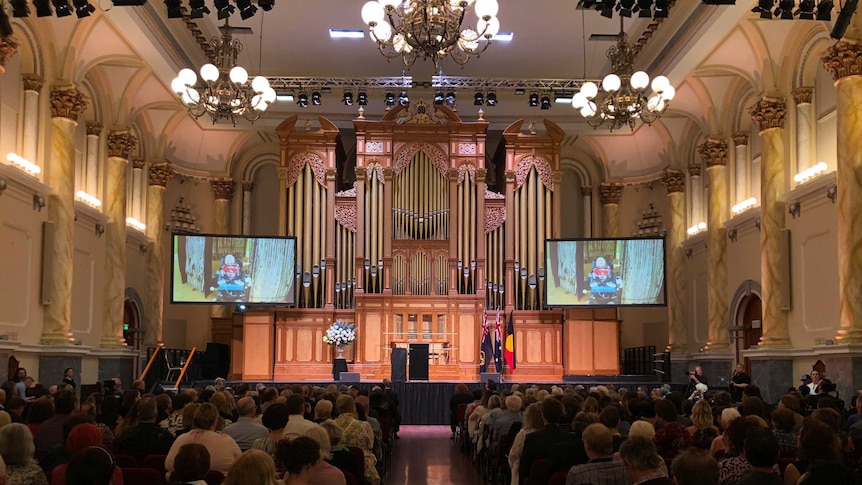 Quentin Kenihan memorial service at Adelaide Town Hall