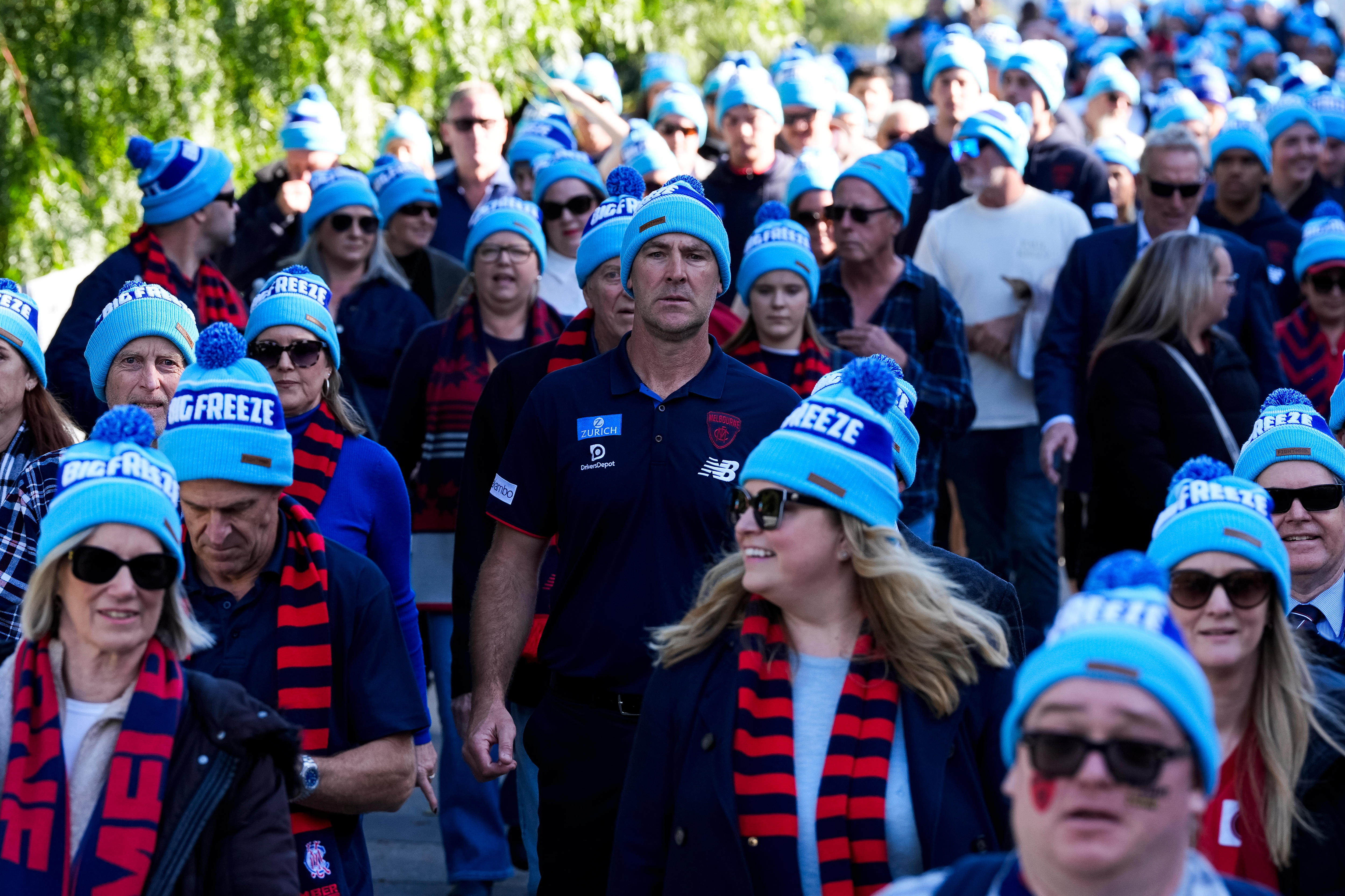 Live: Fans gather at MCG for Big Freeze ahead of Collingwood-Melbourne clash