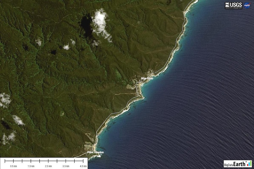 Before the December 2015 Great Ocean Road fires in Victoria, on December 10, 2015.