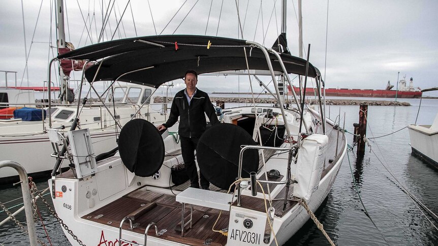 Sailing yacht with skipper on board.