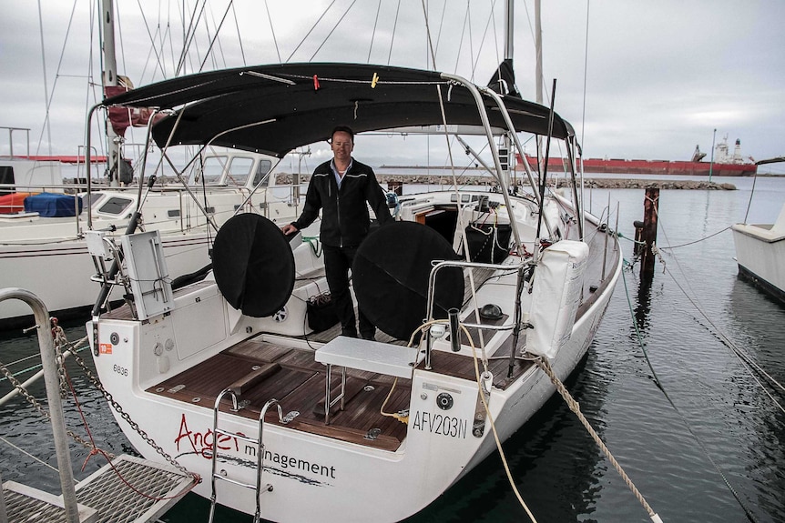 Sailing yacht with skipper on board.