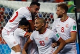 Tunisia celebrates Wahbi Khazri's goal