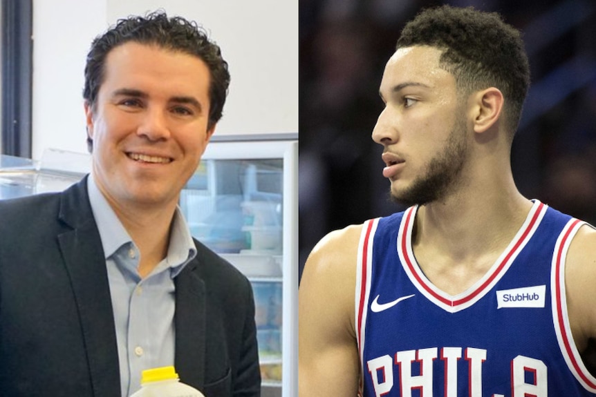 Composite image of Tim Watts and Ben Simmons