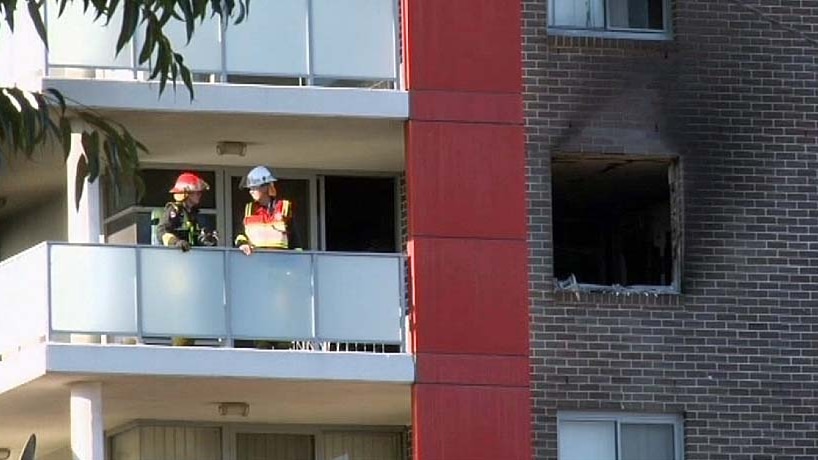 Scene of fire in Bankstown, Sydney