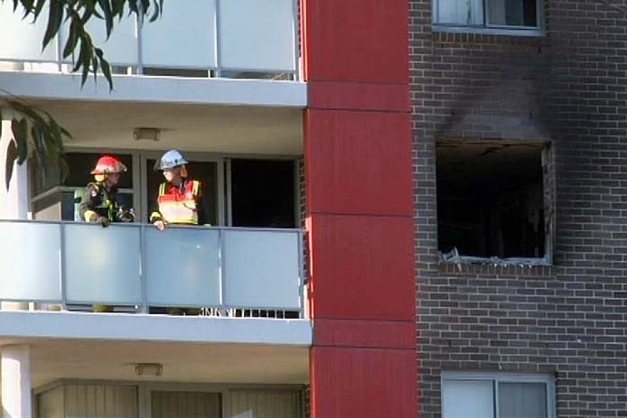 Scene of fire in Bankstown, Sydney