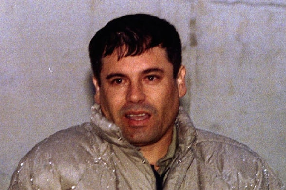 The drug lord at the head of the Sinaloa cartel, Joaquin "El Chapo" Guzman.