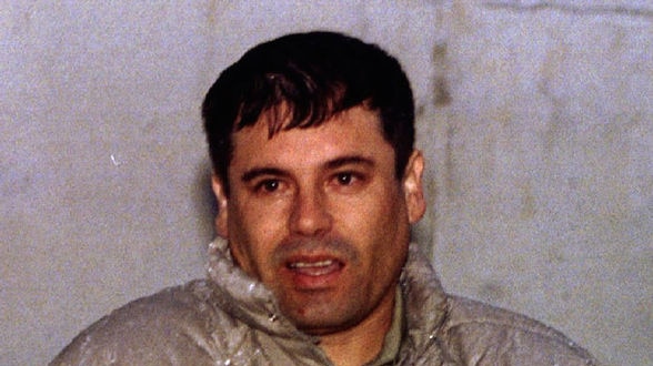 The drug lord at the head of the Sinaloa cartel, Joaquin "El Chapo" Guzman.