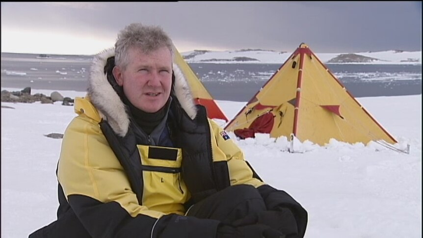 Tony Burke in Antarctica