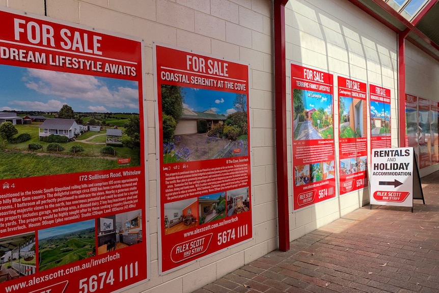 Real estate signage promoting dream lifestyle