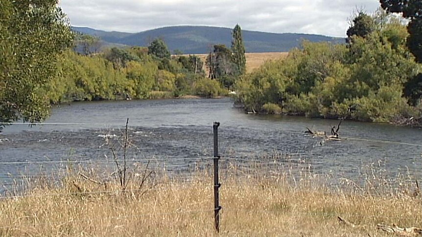 The Derwent River north of Hobart.