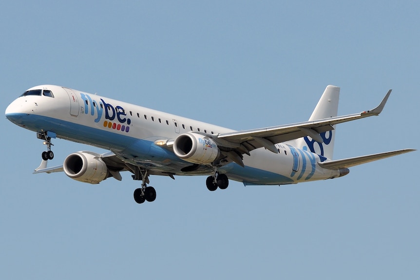 Flybe aircraft coming in to land