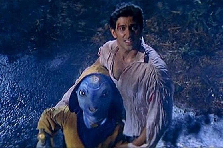 An image from a scene out of the Bollywood movie, Koi Mil Gaya