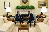 Barack Obama meets with BP chairman Carl-Henric Svanberg in the Oval Office.