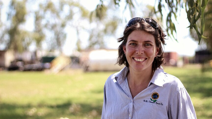 Kalyn Fletcher at her family seed farm in Kununurra, Western Australia.