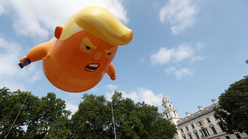 A blimp designed to resembled Donald Trump flew over London during the US President's visit in July 2018.