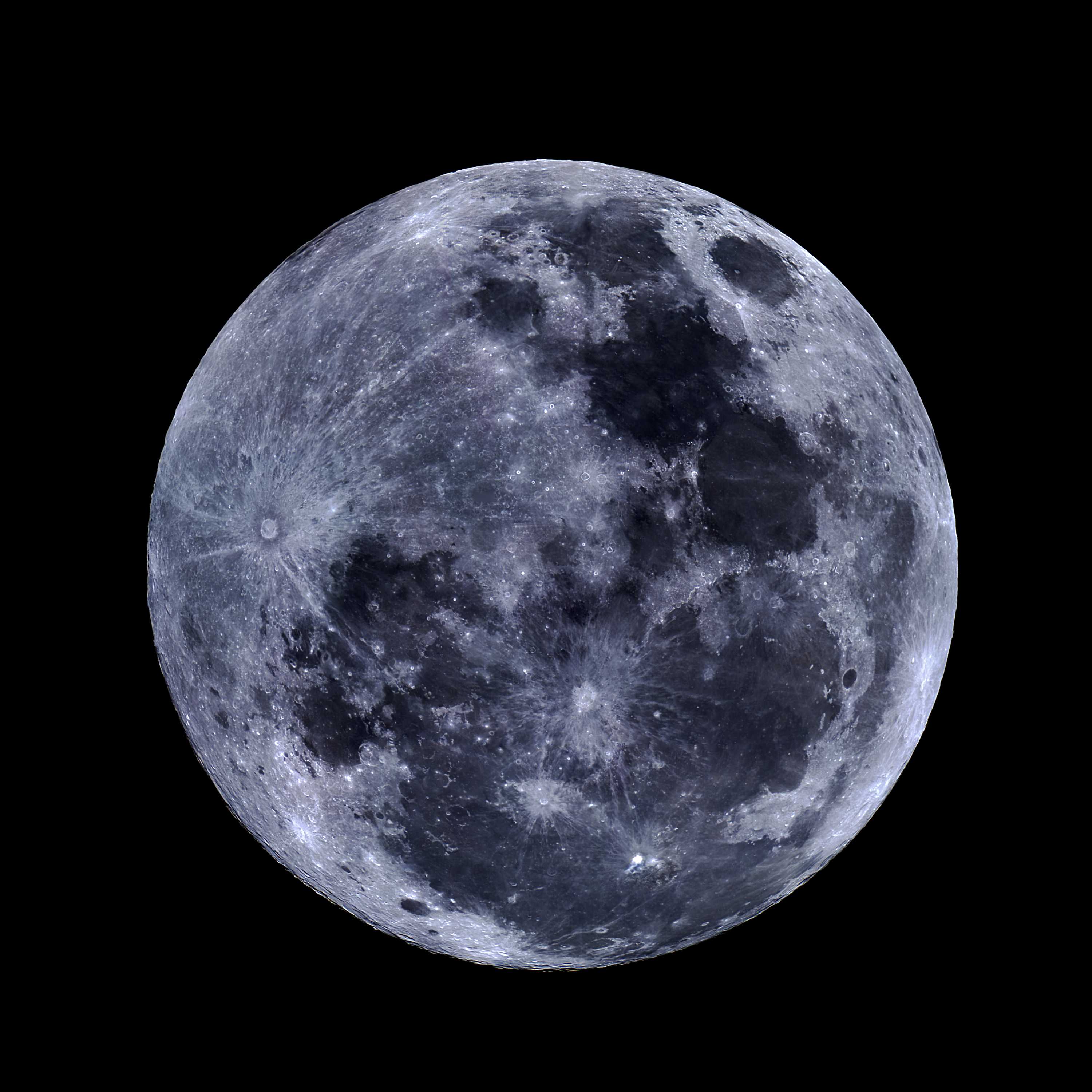 Close up image of the moon