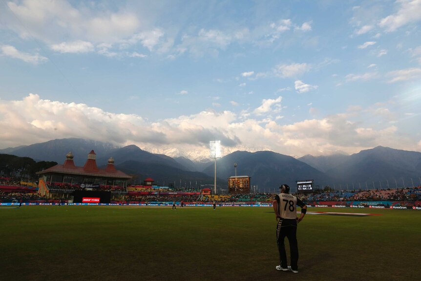 New Zealand and Australia play a Twenty20 at the foot of the Himalayas