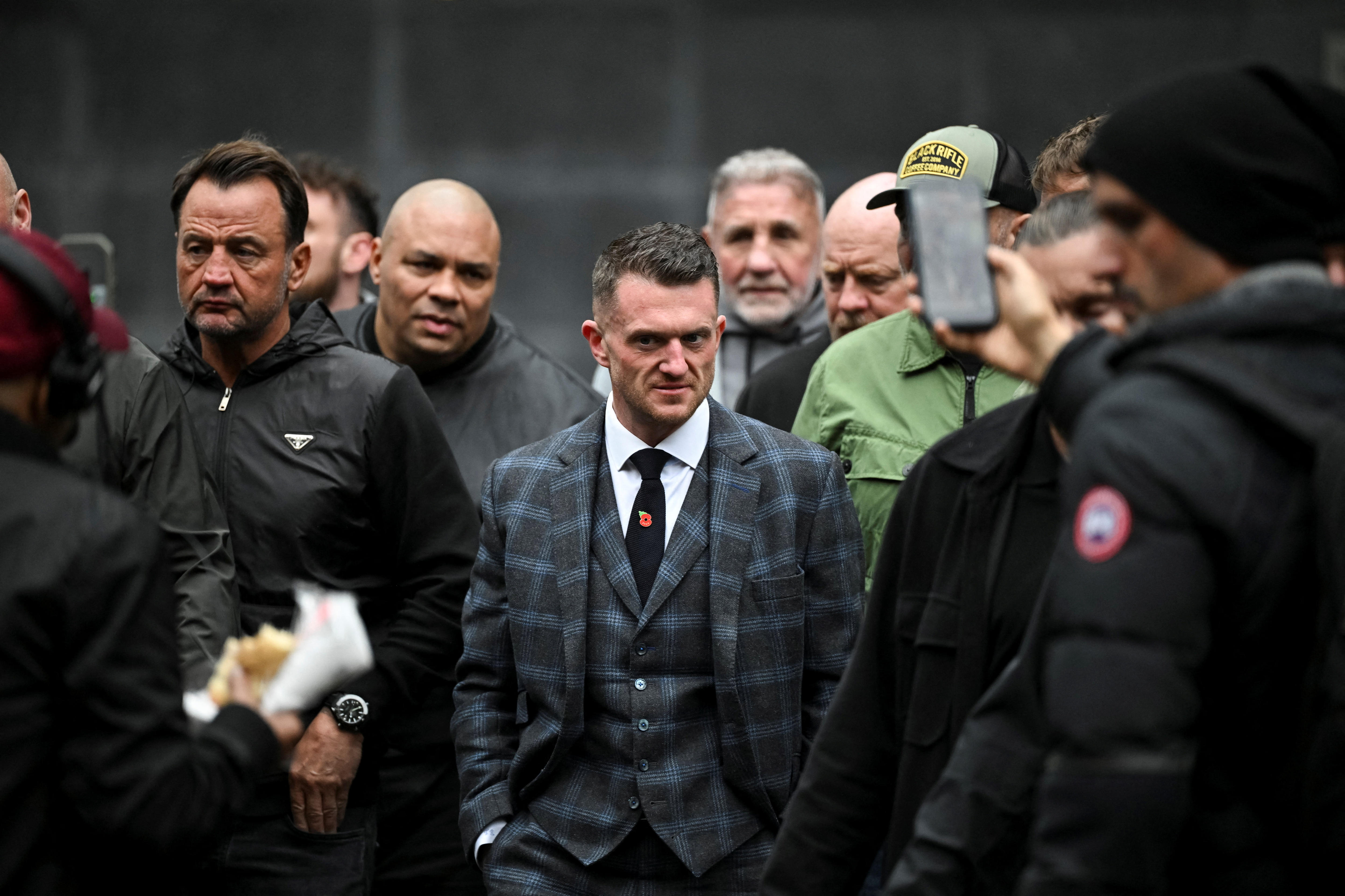 A man walks outside court.