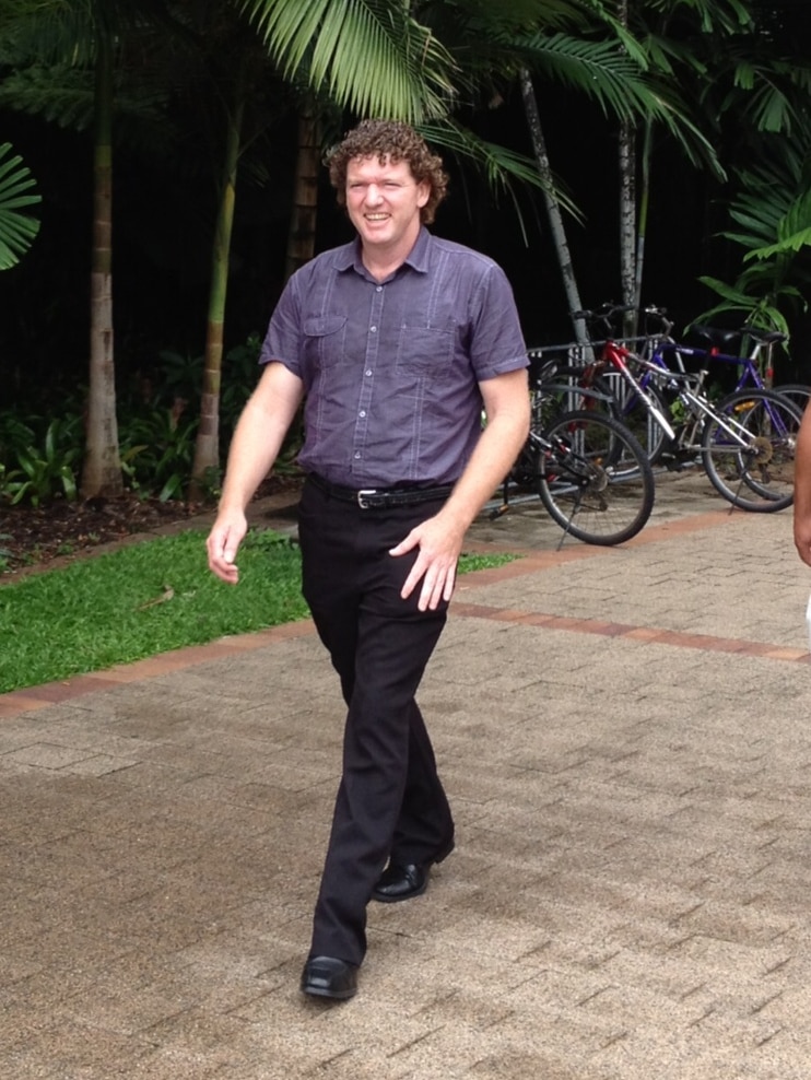 Katter's Australian Party candidate Dr Damian Byrnes leaves Cairns Magistrates Court