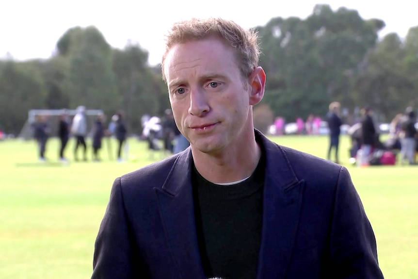 South Australian Opposition Leader David Speirs at a media conference.