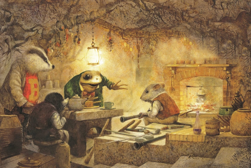 Badger's kitchen illustration