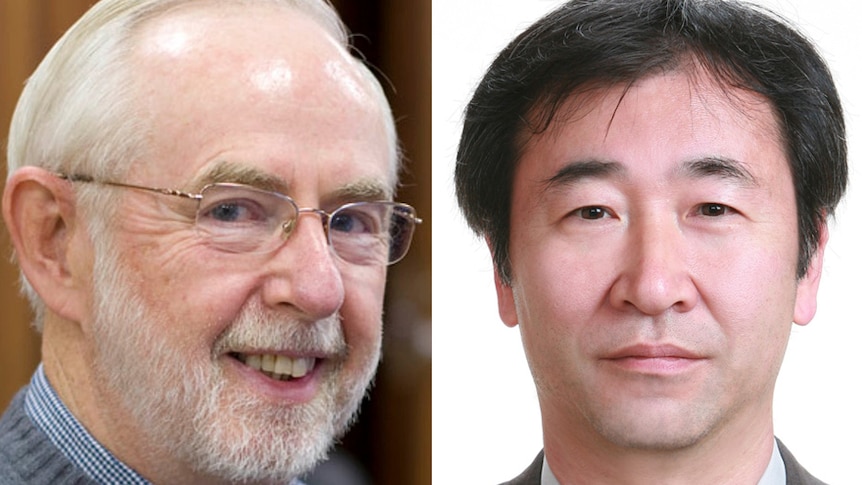 Nobel Prize winners for Physics Arthur McDonald and Takaaki Kajita