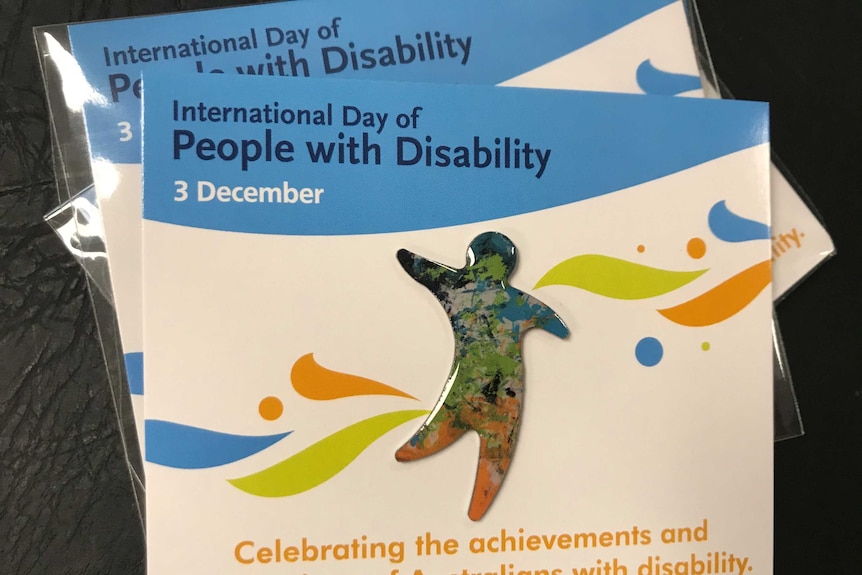 The International Day of People with a Disability pin