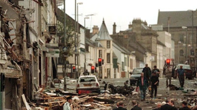 The scene of the 1998 bombing in the Northern Ireland town of Omagh.