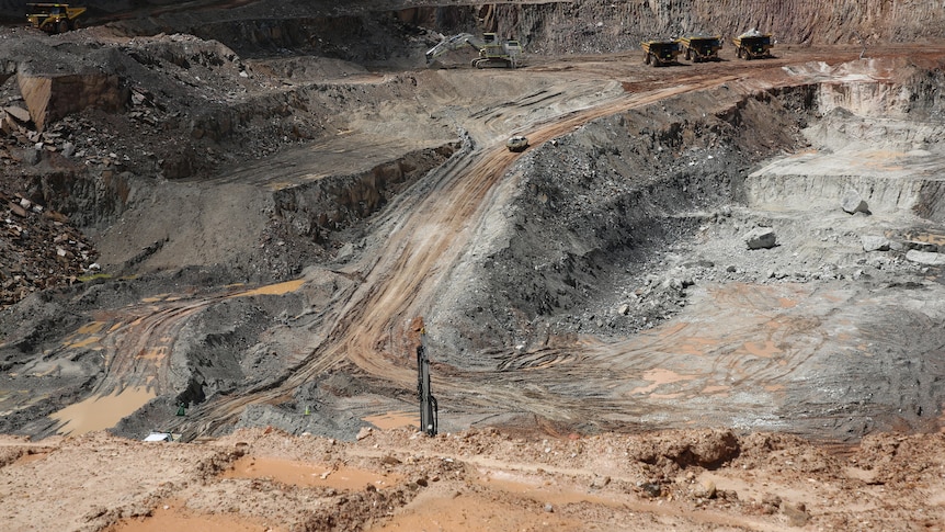 A large open cut mine