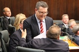 Matthew Groom says his goodbyes from Tasmanian Parliament.