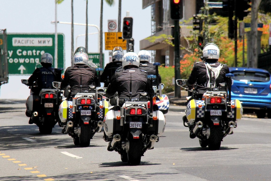 Police motorbikes in Brisbane