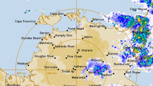 The low is generating rain along the north and eastern Top End coast.