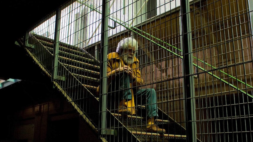 Jack Charles inside Pentridge Prison