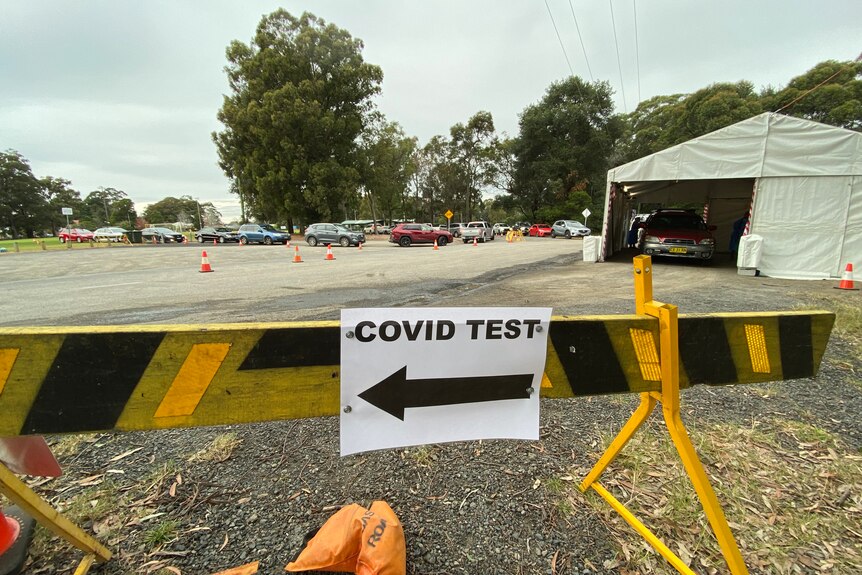 A covid-19 testing clinic/