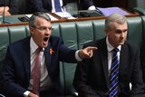 Shadow Attorney-General Mark Dreyfus reacts Question Time