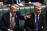 Shadow Attorney-General Mark Dreyfus reacts Question Time