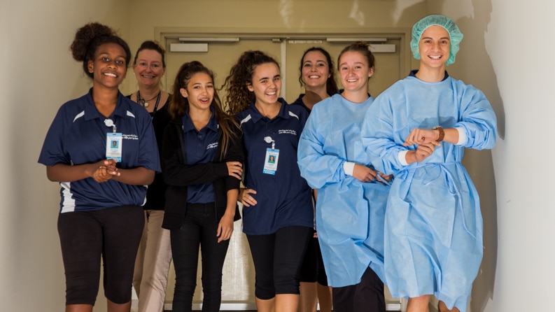 High school students in Broome hospital