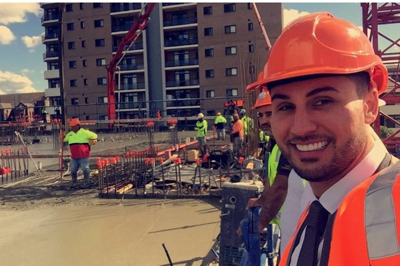 Salim Mehajer on a worksite