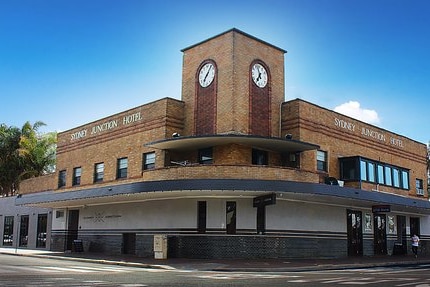 The exterior of the Sydney Junction hotel at Hamilton in Newcastle.