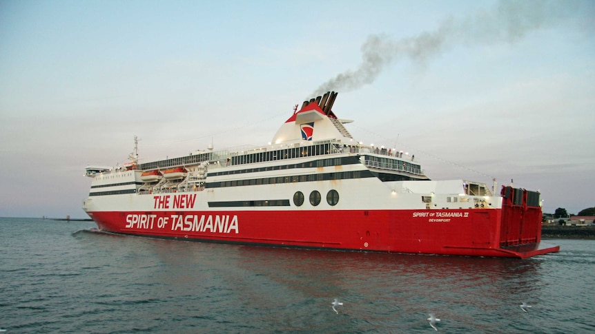 Spirit of Tasmania ferry leaves Devonport