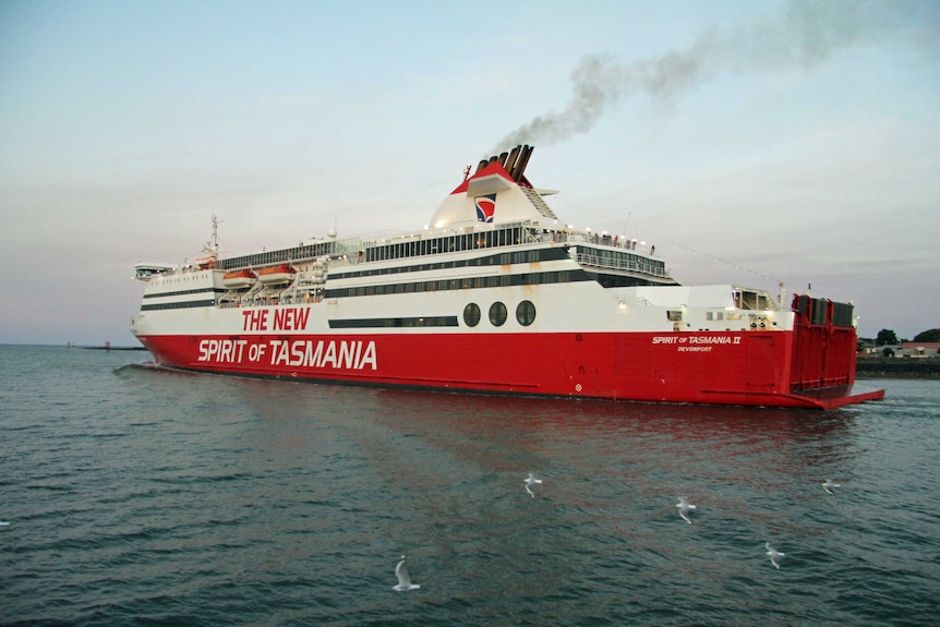 Spirit of Tasmania ferry leaves Devonport